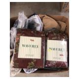 (2) Boxes of Fabric, Textiles and New Curtains