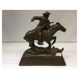 Winchester Bronze-Plated Advertisement Statue