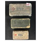 3 Vintage Ammo Boxes with Ammo