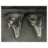 2 Reproduction P08 Leather Holsters