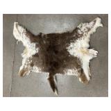 Tanned Piebald Deer Hide