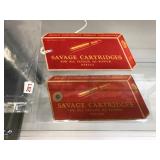 2 Vintage Savage Wax Paper Hang Tags