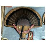 Mounted Wild Turkey Fan
