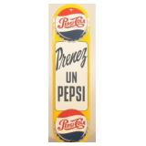 1954 Prenez Un Pepsi SST Advertising Door Push