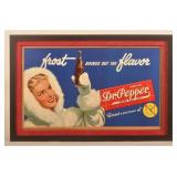Dr. Pepper Cardboard Self-Framed Sign