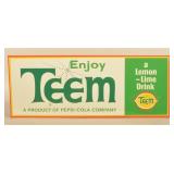 TEEM Lemon-Lime Embossed SST Soda Sign