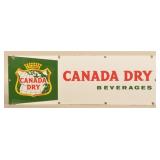 Canada Dry Single-Sided Porcelain Beverages Sign
