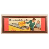 Royal Crown Cola Cardboard Advertising Sign