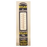 Ex-Lax Metal Advertising Thermometer