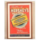 Beautiful 1934 Large Hershey Chocolate Poster