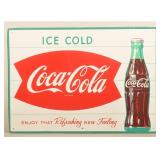 SST Fishtail Coca-Cola Advertising Soda Sign