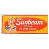 Sunbeam Bread Self-Framed SST Embossed Sign