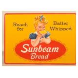 1962 Sunbeam Bread Self-Framed Embossed SST Sign