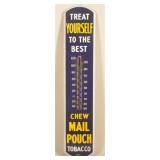 39" Porcelain Mail Pouch Tobacco Thermometer