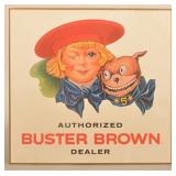 Buster Brown "Authorized Dealer" Easel-Back Sign