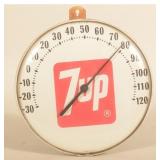 7up Round Advertising Thermometer