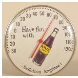 NuGrape "Delicious Anytime" Soda Thermometer