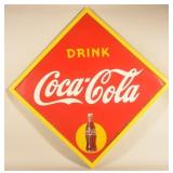 1948 Large Diamond-Shaped Coca-Cola Sign