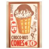 Large Planters Peanut Choco-Nut Cones Poster