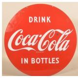 Double-Sided "Drink Coca-Cola In Bottles" Sign