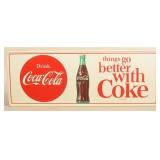 Self-Framed SST "Things Go Better With Coke" Sign