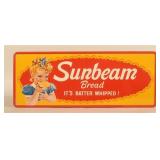 Sunbeam Bread Self-Framed SST Embossed Sign