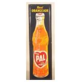 1952 SST Embossed PAL "Real Orangeade" Soda Sign