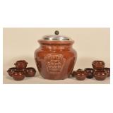 Vintage Heinz Baked Beans Ceramic Crock & Cups