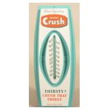 1960s Molded Plastic Orange Crush Thermometer