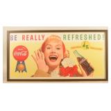1950s Coca-Cola "Be Really Refreshed" Winter Sign