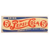 Pepsi-Cola SST 1940 Embossed Double Dot Sign