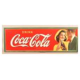 1940s Self-Framed SST Drink Coca-Cola Sign