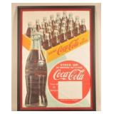 Very Large 1952 Drink Coca-Cola Framed Poster