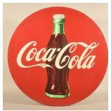 45 1/2" Round Single-Sided Coca-Cola Disc Sign