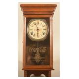 Old Regulator Clock w/ Coca-Cola Advertising