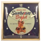 Reach For Sunbeam Bread Advertising Clock