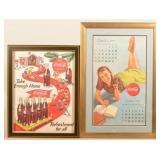 1949 & 1953 Lithographed Coca-Cola Advertising