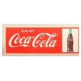 Small Horizontal Enjoy Coca-Cola Self-Framed Sign