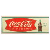 1950 Robertson Coca-Cola Sign of Good Taste Sign