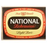 National Bohemian SST Light Beer Brewery Sign