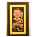 SST "Oh-Boy" Chewing Gum Advertising Sign