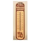 Porcelain McKessons Aspirin Drug Store Thermometer