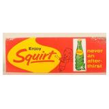 Rare Squirt Soda Single-Sided Tin Sign Variation