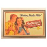 Cardboard Dr. Pepper "Nothing Sweller Feller" Sign