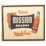 Drink Mission Orange Soda Sign