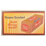 Unusual Corrugated Paper Merita Bread Sign