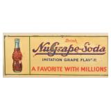 Early Embossed NuGrape-Soda SST Sign