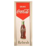 1950 Vertical SST Coca-Cola Advertising Sign