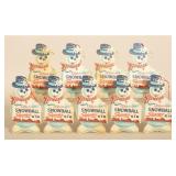 Group 1955 Squirt Snowman Advertising Fan Pulls