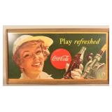 Unusual Double-Sided 1940s Coca-Cola Sign